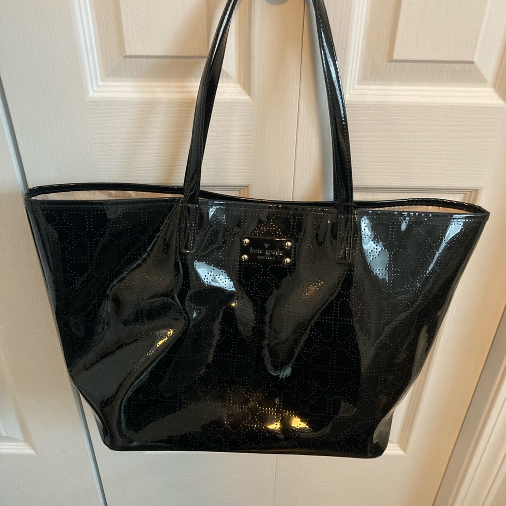 💙KATE SPADE💙 Black Patent Large Tote